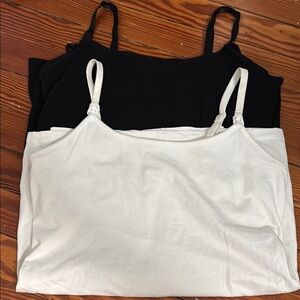 Black and White Nursing Camisoles